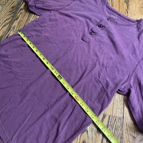 J Crew Red Henley Long Sleeve Size Large T Shirt - Picture 5 of 6